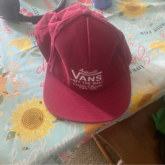 Vans Maroon Logo Cap since 1966 months - Picture 1 of 5